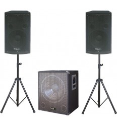 Altavoz DJ de 800 vatios - Sistema de altavoces activos de 2 vías bi-Amp de  10 pulgadas - Audio profesional Adkins - Altavoz DJ - Ideal para fiestas y