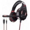 Karma GT 93R Auriculares de juegos USB con LED rojos