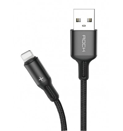 Karma RCB 0730B Lightning 2.4A Cable negro de metal