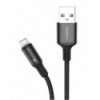 Karma RCB 0730B Lightning 2.4A Cable negro de metal