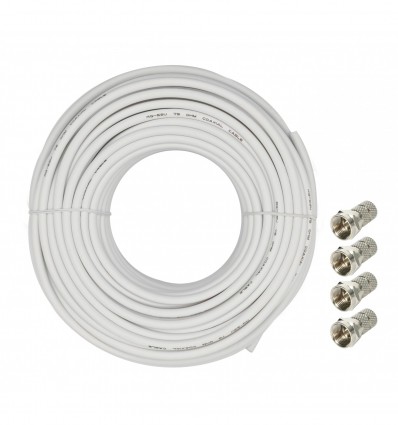 Karma RDM CL1615 Cable sat de 6 mm - 15 mt blanco