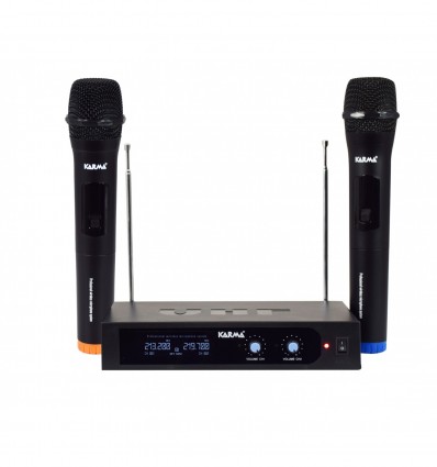 Karma SET 6252B Micrófono de mano inalámbrico Dual VHF