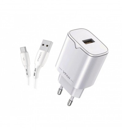 Karma E 03TC Cargador USB Q.C. 3.0 + cable tipo C