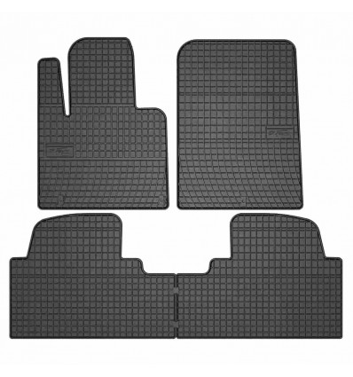 Alfombrillas de goma para Hyundai Santa Fe III - suv, 1era y 2da fila - (2012-2018)