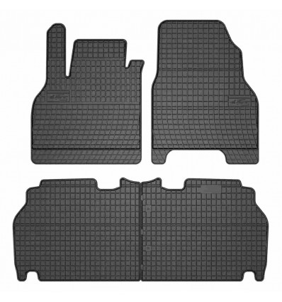 Alfombrillas de goma para Renault Kangoo II - kombivan, 1era y 2da fila - (2007-2021)