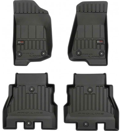 Alfombrillas 3D para Jeep Wrangler IV suv, 4 puertas, Rubicon, excluyendo hibrido (desde 2017)