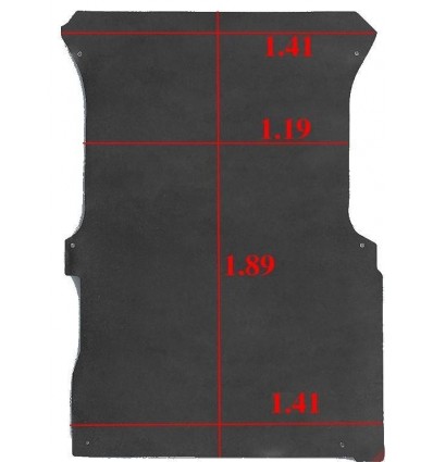 Plano de carga Ford TRANSIT CONNECT I long, version 2 passenger(2002 - 2013)