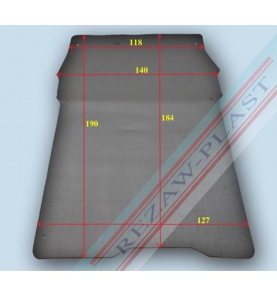 Plano de carga Peugeot PARTNER II long, version 2 passenger(2008 - 2018)