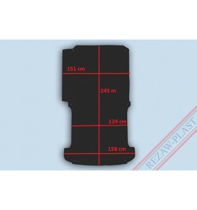 Plano de carga Volkswagen TRANSPORTER T5 short, version 2 passenger(2003 - 2015)