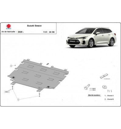 Cubre carter metalico Suzuki Swace (Desde 2020 hasta 2022)