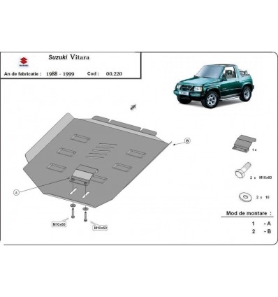 Protección del caja de cambios Suzuki Vitara (Desde 1988 hasta 1999)