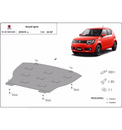 Cubre carter metalico Suzuki Ignis (Desde 2016 hasta 2022)