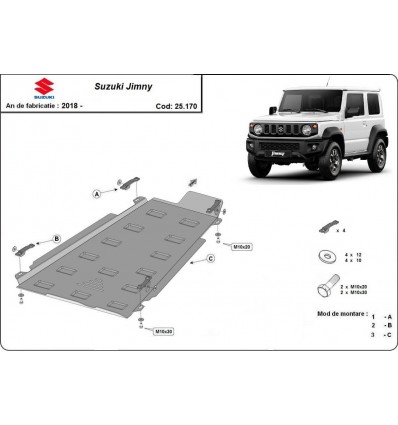 Protección del caja de transferencia Suzuki Jimny (Desde 2018 hasta 2022)