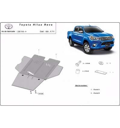 Protección del caja de cambios Toyota Hilux Revo (Desde 2016 hasta 2022)