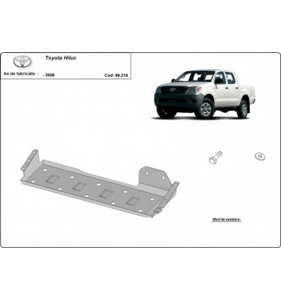 Protección del depósito de combustible Toyota Hilux (Desde 2000 hasta 2006)