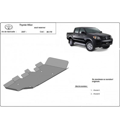 Protección del depósito de combustible Toyota Hilux (Desde 2004 hasta 2015)