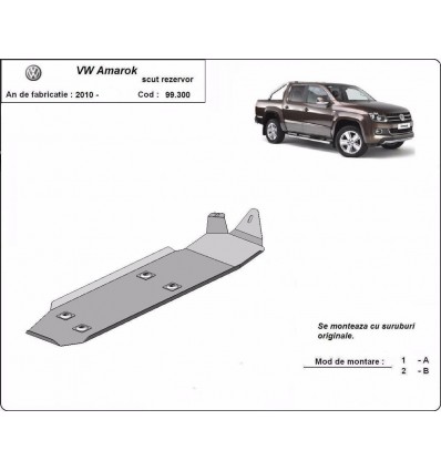 Protección del depósito de combustible Volkswagen Amarok (Desde 2010 hasta 2022)