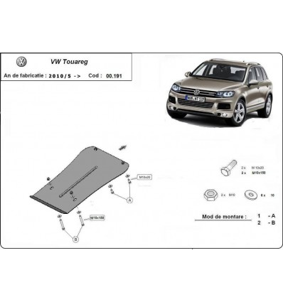 Protección del caja de cambios VW Touareg (Desde 2010 hasta 2018)