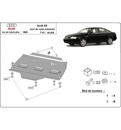 Protección del caja de cambios Audi A6 (Desde 1997 hasta 2004)