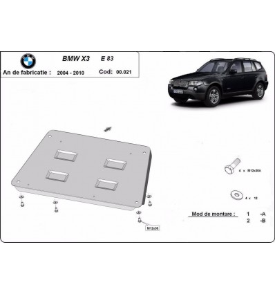 Cubre carter metalico BMW X3 (Desde 2003 hasta 2010)