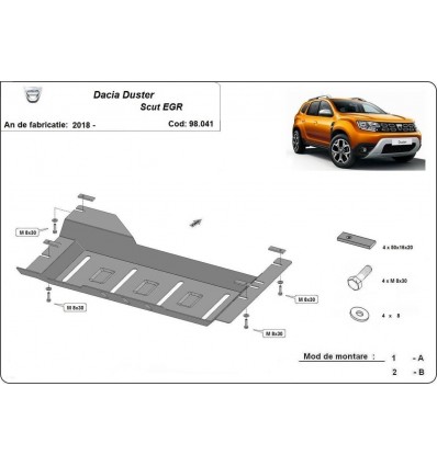 Protección para EGR, system STOP&GO Dacia Duster (Desde 2018 hasta 2020)