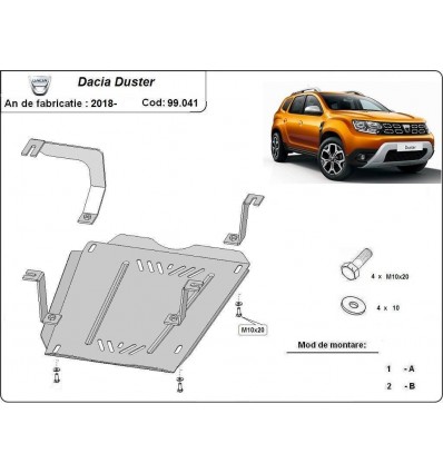 Protección del depósito de combustible Dacia Duster (Desde 2018 hasta 2022)