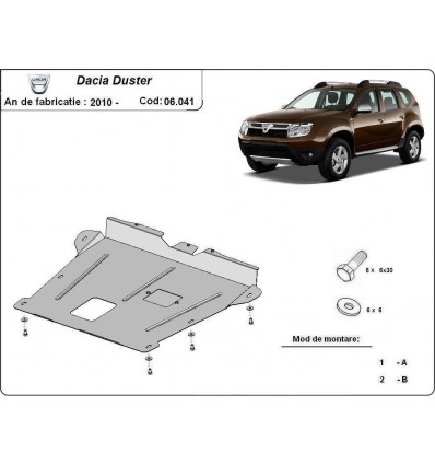 Cubre carter metalico Dacia Duster (Desde 2010 hasta 2017)