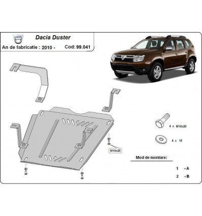 Protección del depósito de combustible Dacia Duster (Desde 2010 hasta 2017)