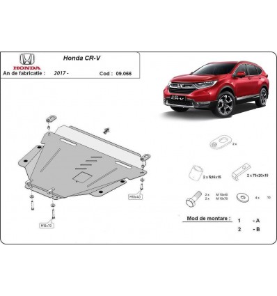 Cubre carter metalico Honda CR-V (Desde 2017 hasta 2022)