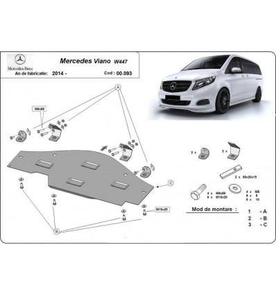 Protección del sistema Stop&Go Mercedes Viano W447, 4x2, 1.6 D (Desde 2014 hasta 2022)