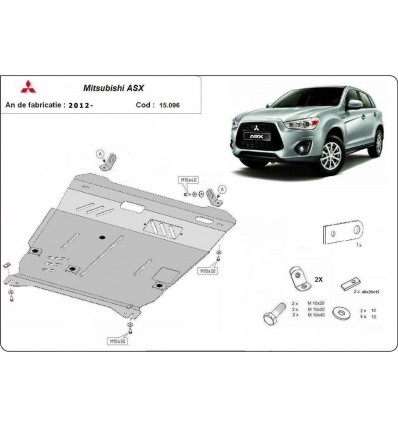 Cubre carter metalico Mitsubishi ASX (Desde 2010 hasta 2022)